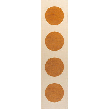 Cirkel Minimalist Geometric Dot Machine-washable Area Rug